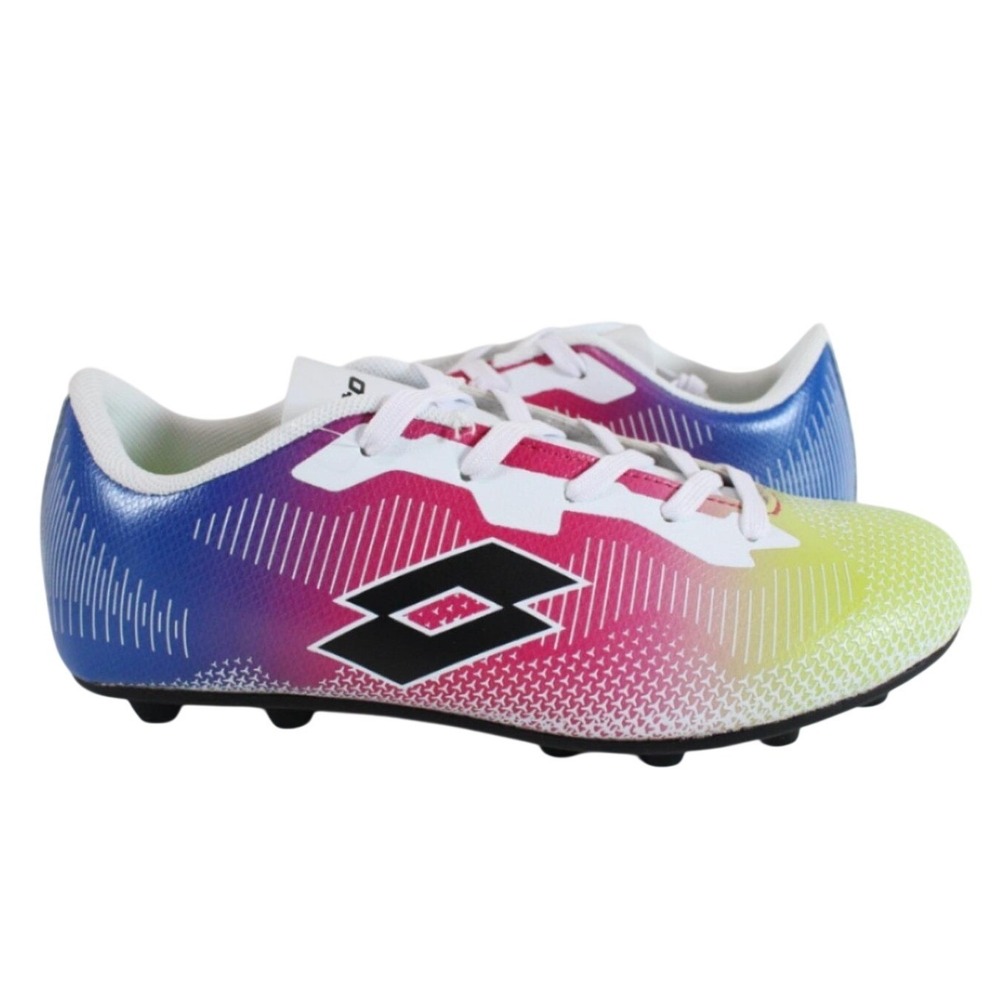 Lotto Youth Soccer Cleats Multicolor Gradient Firm Ground Athletic Shoes NEW